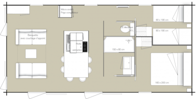 Mobile home Key West - 2 bedrooms