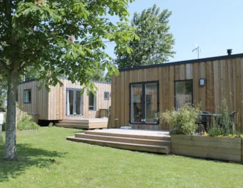 Mietunterkunft - Cottage Evasion - 3 Zimmer Holz - Camping Homair - Riva Bella