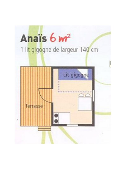 Chalet Anaïs 8m² - 1 bedroom