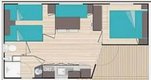 Mobil Home Vue Étang