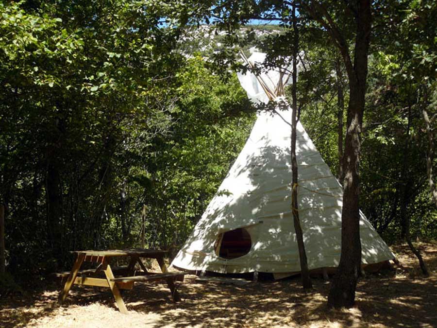 Accommodation - Tipi - Without Toilet Blocks - Camping Des Randonneurs