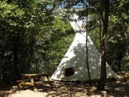 Accommodation - Tipi - Without Toilet Blocks - Camping Des Randonneurs