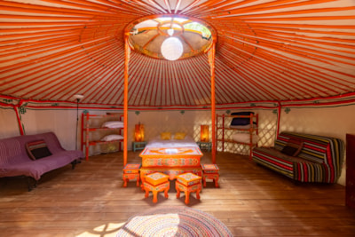 Yurt - without sanitary facilities - rate for 2 people (add rate for extra pers.) — 5
