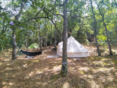 Package pitch 1 tent  (7x3m max.)  (price based on 2 persons) With electricity. No vehicle on pitch — 4