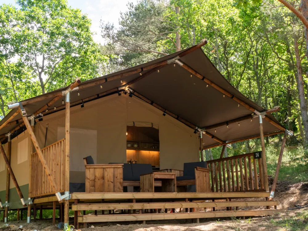Location - Safari Lodge Luxe Avec Sanitaires - Camping Des Randonneurs