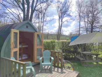Mietunterkunft - Gemütliche Wanderhütte - Camping L'Etruyère