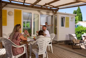 Mietunterkunft - Mobilheim Confort 2 Schlafzimmer - 29M² - Camping Domaine Sainte Veziane