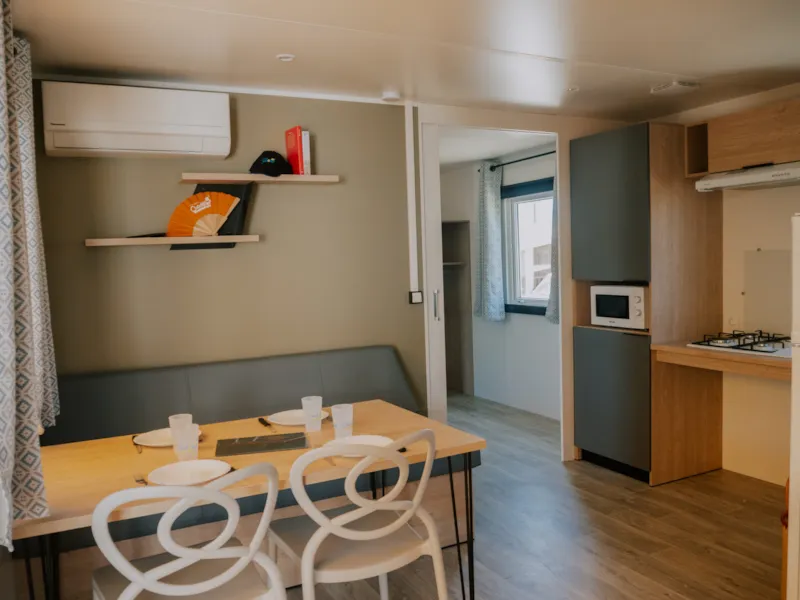 C- Mobil-Home Hélios - Pmr - 2 Chambres 32M² Avec Terrasse Couverte