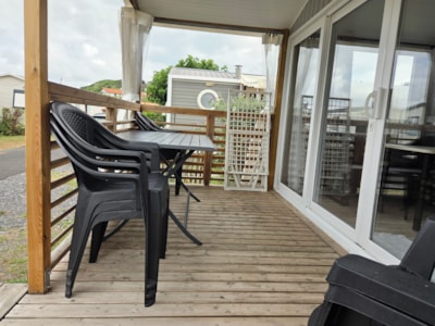 R- Air-conditioned 2-bedroom Caribbean mobile home 4/6 pers.