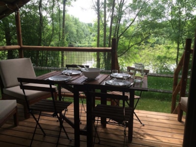Lodge River view (2 bedrooms) + sheltered terrace