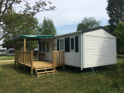 Comfort mobile home (2 bedrooms) + Covered terrace
