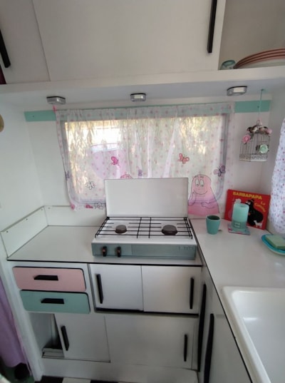 Vintage Cotton Candy Caravan
