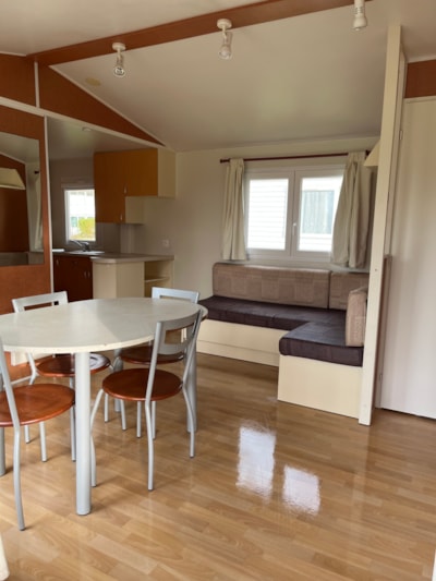 Mobile-home (2 bedrooms) + covered terrace