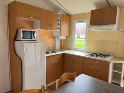 Mobile-home (2 bedrooms) + covered terrace