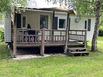 Comfort mobile home (2 bedrooms) + Covered terrace