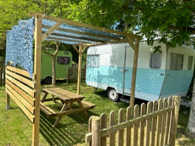 Vintage Cotton Candy Caravan