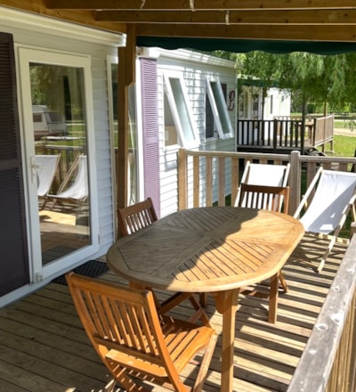 Mobile-home Premium (3 bedrooms) + covered terrace