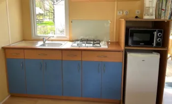 Location - Mobil Home Éco (2 Chambres) + Terrasse Couverte - Camping Morédéna