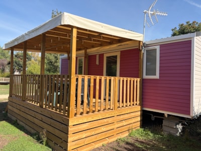 Comfort mobile home (2 bedrooms) + Covered terrace