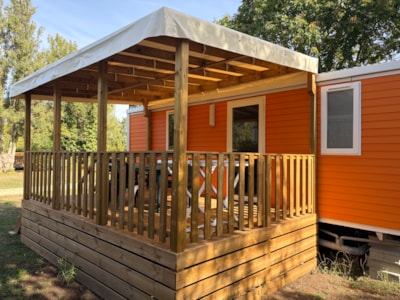 Comfort mobile home (2 bedrooms) + Covered terrace