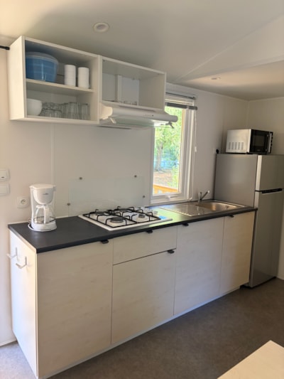 Comfort mobile home (2 bedrooms) + Covered terrace