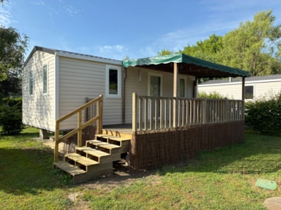 Mobile-home (2 bedrooms) + covered terrace