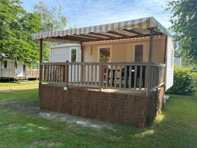 Mobile-home (2 bedrooms) + covered terrace