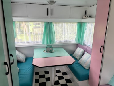 Vintage Cotton Candy Caravan