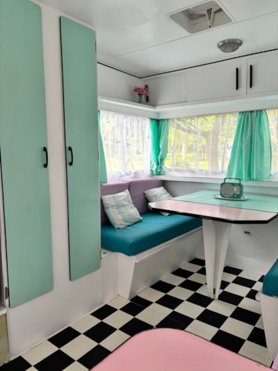 Vintage Cotton Candy Caravan