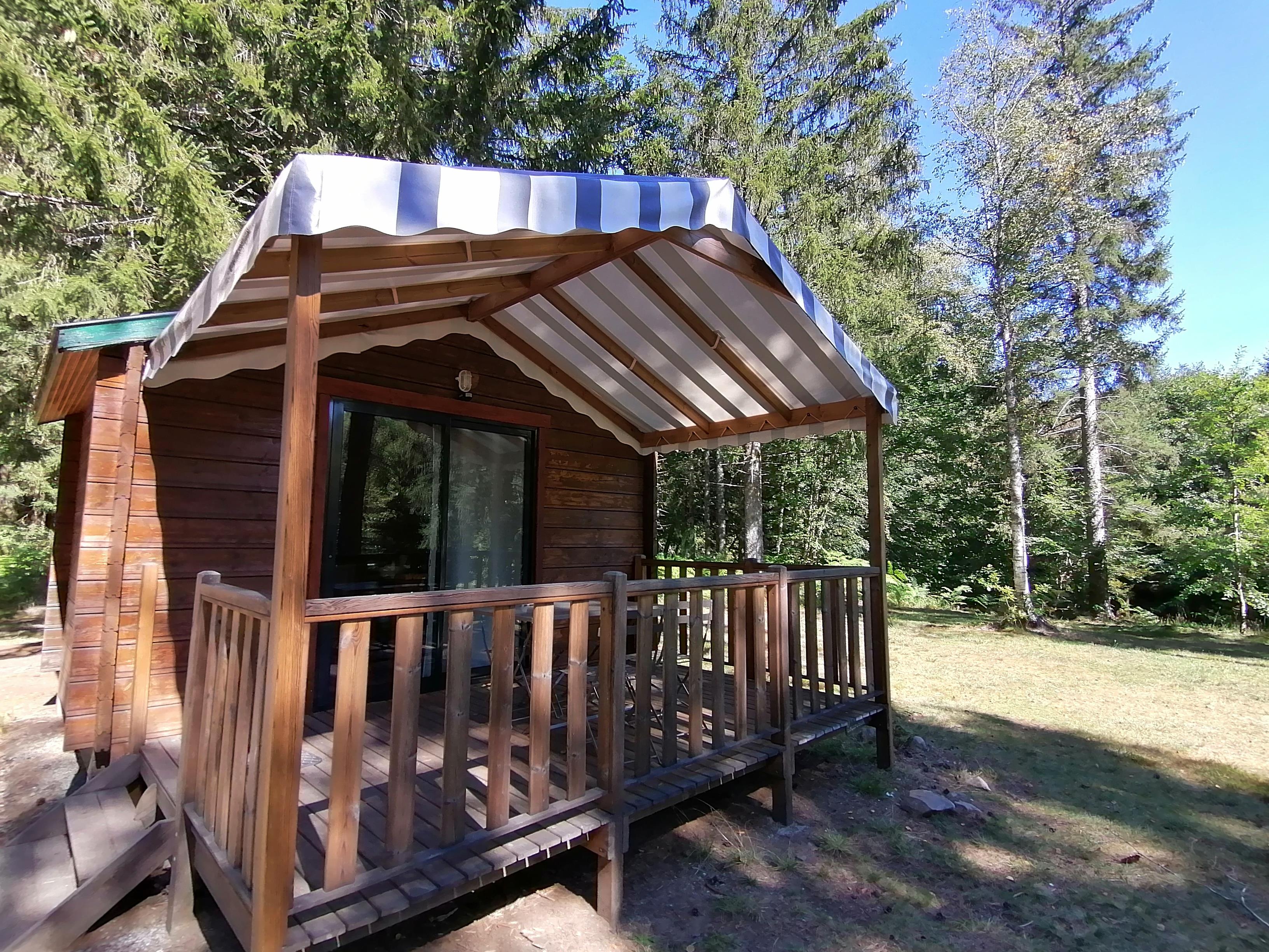 Kleine Hütte Fluss 12M² - 1 Schlafzimmer (Ohne Sanitäranlagen) - Überdachte Terrasse