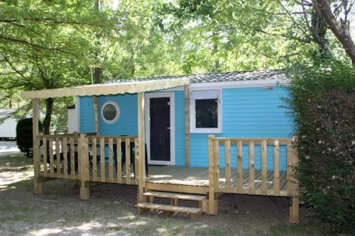 Huuraccommodatie(s) - Familiehuisje - 2 Slaapkamers (Zaterdag) - Max. 2 Volwassenen - Airconditioning - image n°5 - Camping Ardèche Domaine de Gil