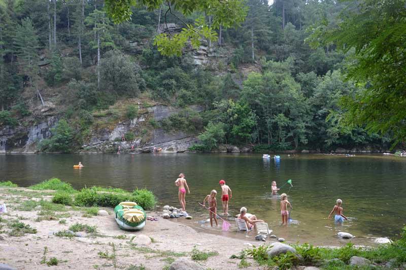 Bathing Camping Ardèche Domaine De Gil - Ucel
