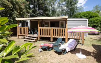 Mietunterkunft - Family Xxl - 4 Zimmer (Sonntag) - 4 Erwachsene Max - Klimatisiert - Camping Ardèche Domaine de Gil
