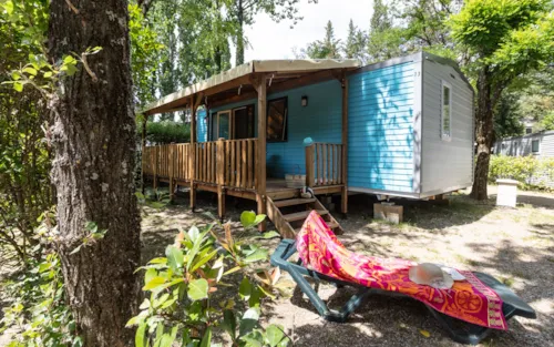 Mietunterkunft - Family Evasion – 3 Zimmer (Samstag) – Max. 2 Erwachsene – Klimatisiert - image n°1 - Camping Ardèche Domaine de Gil
