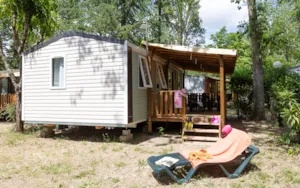 Locatif - Family Titania – 3 Schlafzimmer (Sonntag) – max. 4 Erwachsene – klimatisiert - Camping Ardèche Domaine de Gil