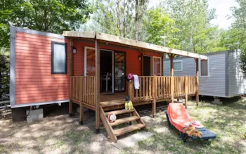 Mietunterkunft - Grand Large Premium - 2 Zimmer (Sonntag) - 2 Erwachsene Max - Klimatisiert - Camping Ardèche Domaine de Gil