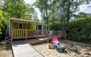 Locatif - Life PMR – 2 Zimmer (Samstag) – max. 2 Erwachsene – klimatisiert - Camping Ardèche Domaine de Gil