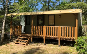 Mietunterkunft - Cottage Evasion - 2 Zimmer (Sonntag) - 2 Erwachsene Max - Klimatisiert - Camping Ardèche Domaine de Gil
