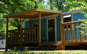 Locatif - Familiencottage – 2 Schlafzimmer (Samstag) – max. 2 Erwachsene – klimatisiert - Camping Ardèche Domaine de Gil