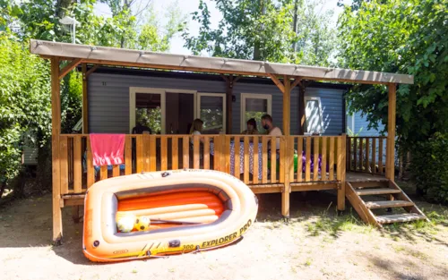 Mietunterkunft - Cottage Riviera – 2 Schlafzimmer (Samstag) – Max. 2 Erwachsene – Klimatisiert - image n°1 - Camping Ardèche Domaine de Gil