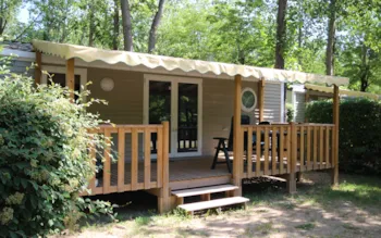 Mietunterkunft - Grand Large Famille - 2 Zimmer (Sonntag) - 2 Erwachsene Max - Klimatisiert - Camping Ardèche Domaine de Gil