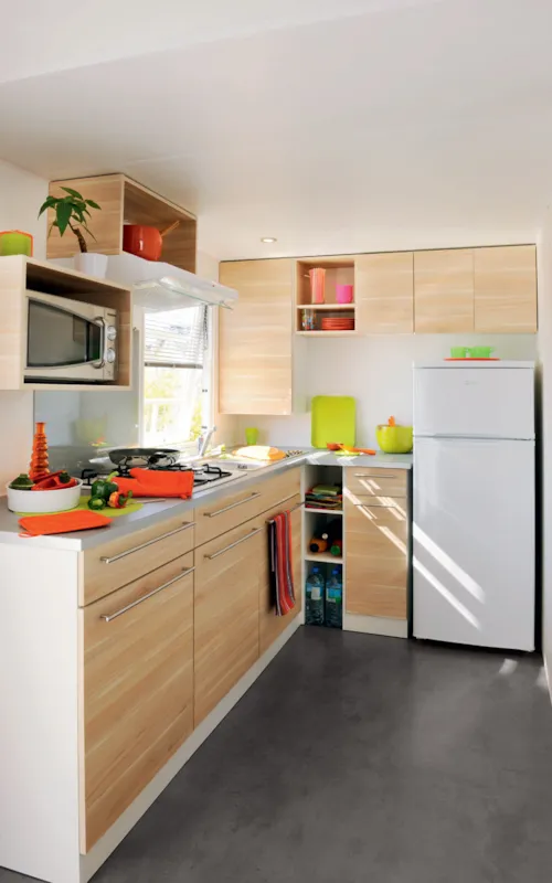 Huuraccommodatie(s) - Grote Familie Cottage - 2 Slaapkamers (Zondag) - Max. 2 Volwassenen - image n°8 - Camping Ardèche Domaine de Gil