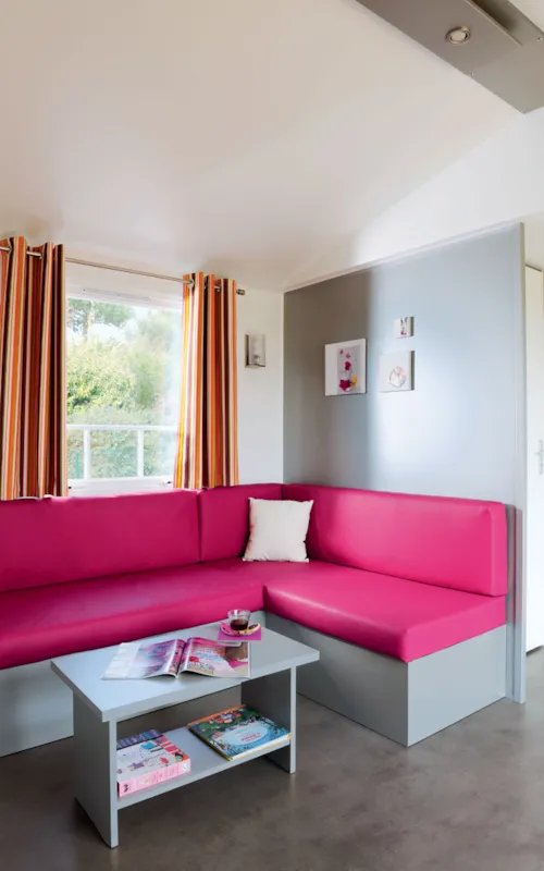 Huuraccommodatie(s) - Grote Familie Cottage - 2 Slaapkamers (Zondag) - Max. 2 Volwassenen - image n°9 - Camping Ardèche Domaine de Gil