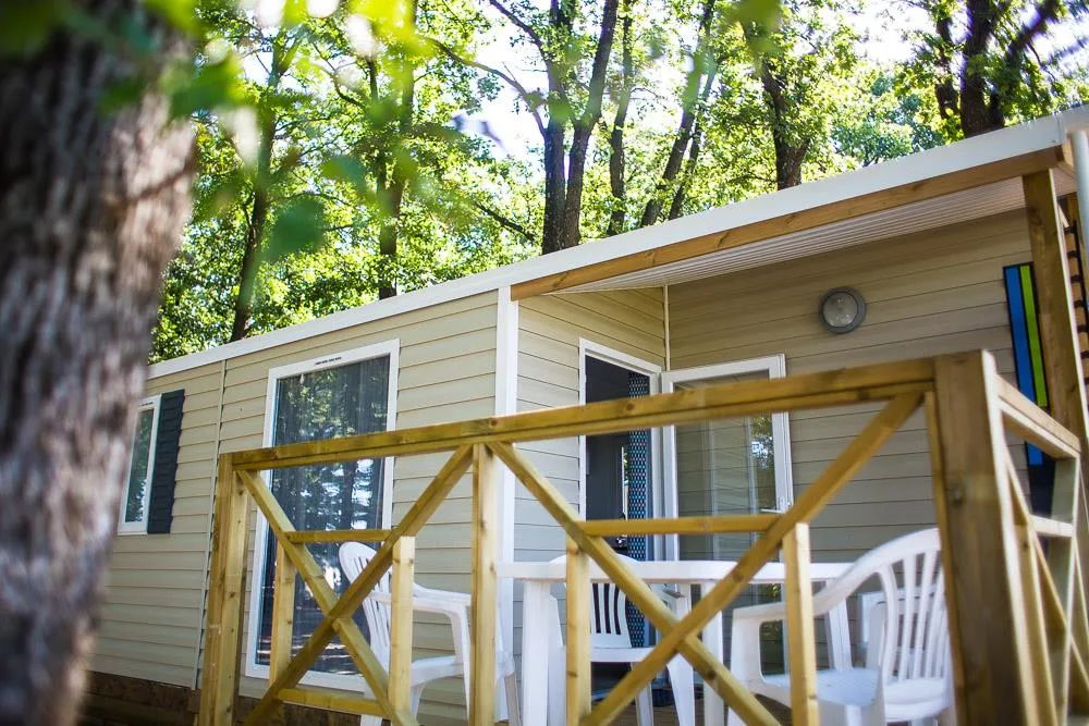 Location - Mobil Home - 3 Chambres - Camping Le Bois des Ecureuils