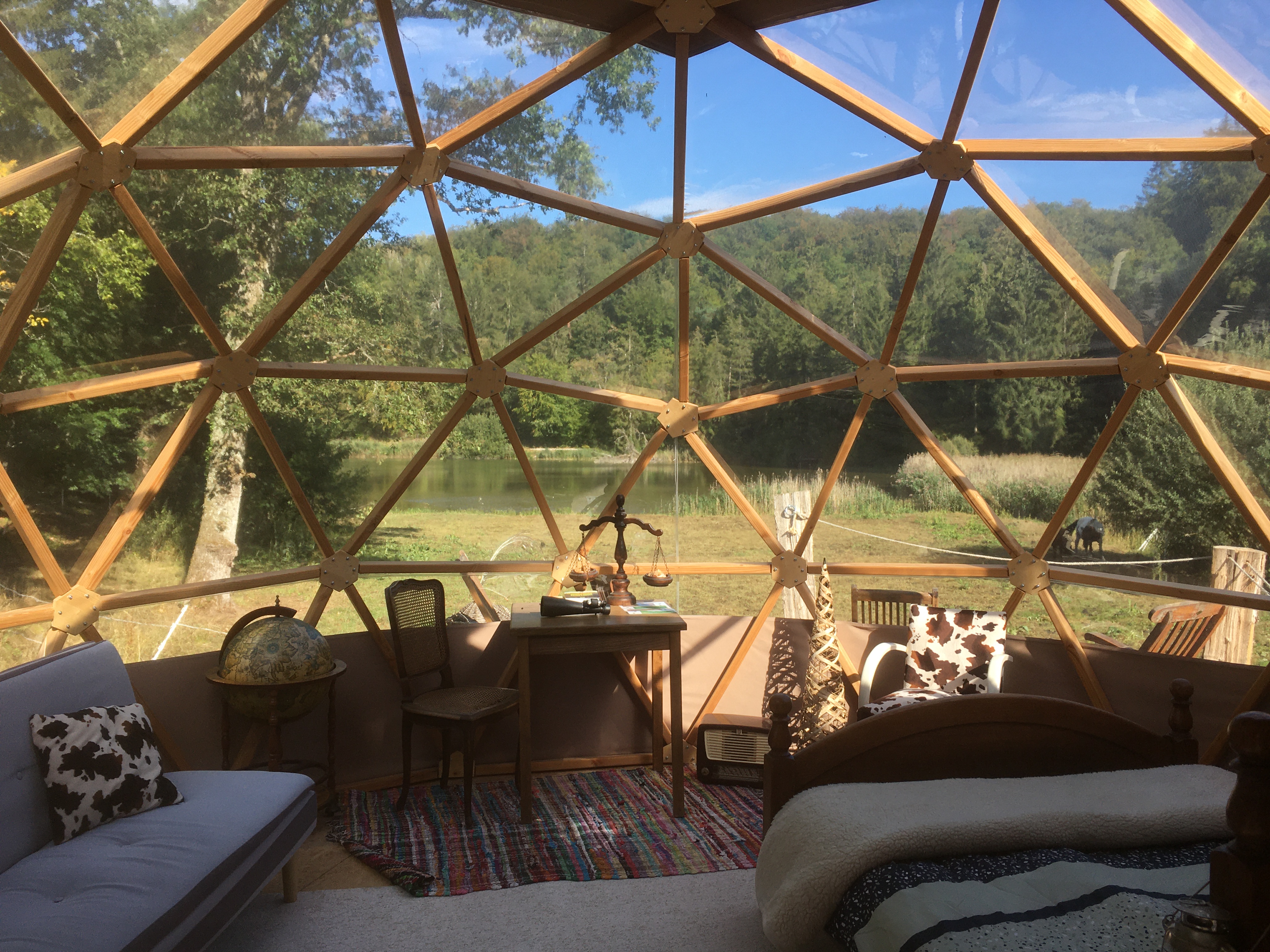 Accommodation - Geodesic Dome Milky Way On Piles - Camping Foxycamp