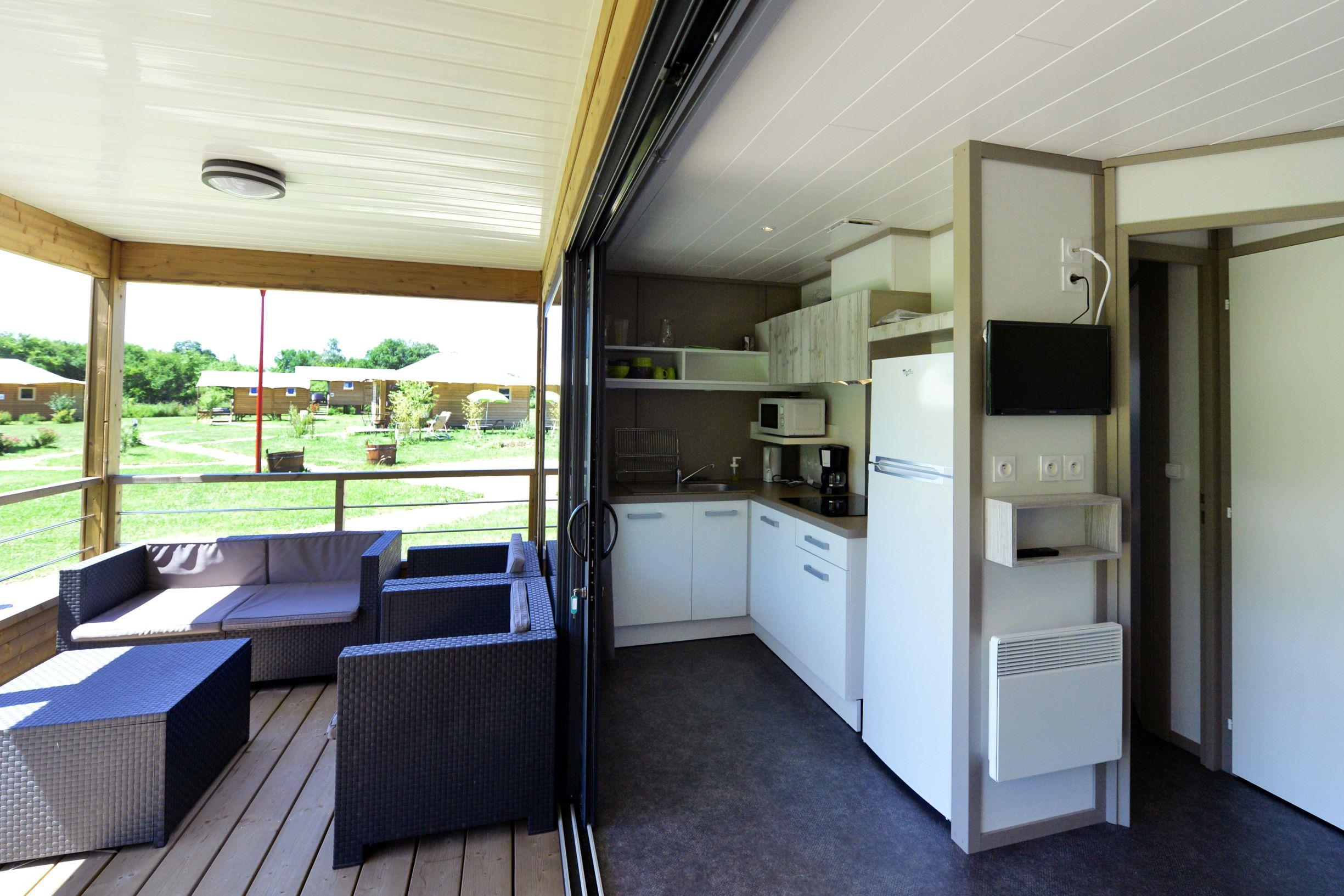 Chalet Premium 32m² (2 chambres) + terrasse 15m²
