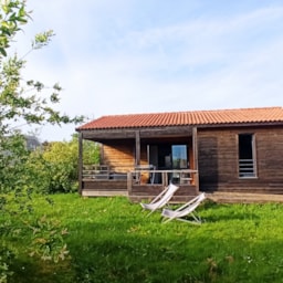 Mietunterkunft - Hütte Premium 34M²  (2 Schlafzimmer) + Terrasse 15M² - Lodges de Blois-Chambord