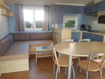 Mietunterkunft - 127 -Mobil-Home Grand Confort 29-32M² / 3 Chambres + Terrasse Couverte 9-15M² - Le Clos du Moulin
