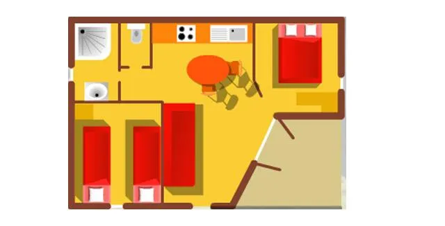 Chalet Crl 36M² - 2 Chambres - Terrasse Couverte