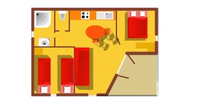 CRL chalet, 36m² - 2 bedrooms - covered terrace — 5